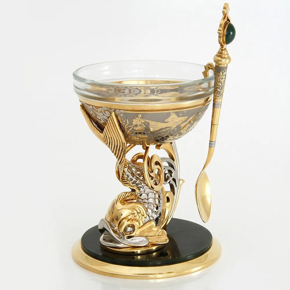 Jade caviar bowl, luxury gifts