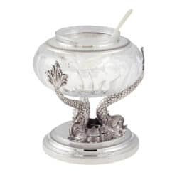 Delfini Crystal Cup in Sterling Silver