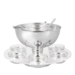 Silver-Plated Brass Caviar Set Serveware Greggio