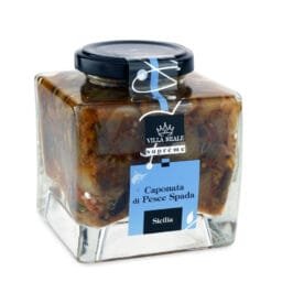 Swordfish Caponata Appetizer